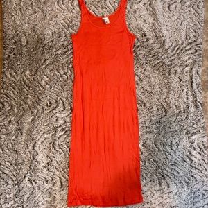 H&M Coral Tank Maxi Dress. Size Medium. NWOT.